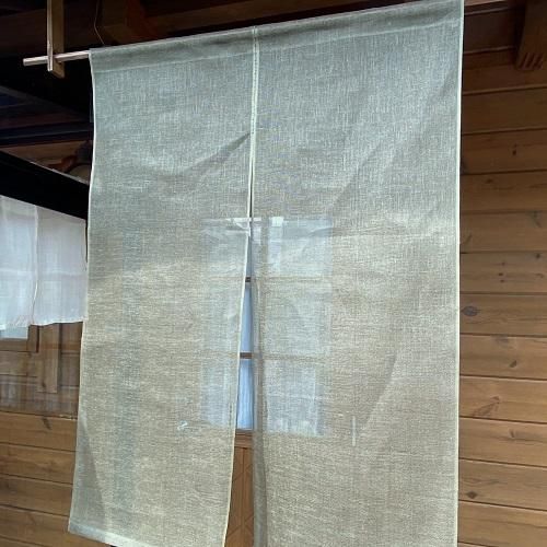 麻蚊帳のれん(緑)90㎝×120㎝ - 麻布おかい オンラインショップ 麻蚊帳のれん(緑)90㎝×120㎝ - 麻布おかい オンラインショップ