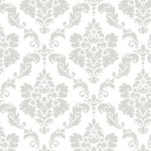Damask M ダマスク ライトグレー 無くなり次第終了 ポーセリンアート用デザイン転写紙 Victoria Design 通販ヴィクトリアデザイン