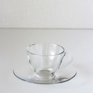 ティーカップ&ソーサー(ガラス)(無くなり次第終了)
