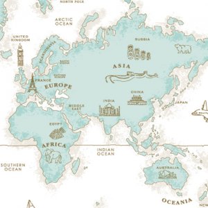 WORLD MAP(ワールドマップ・ティファニー)