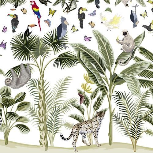 Jungle ジャングル ポーセリンアート用デザイン転写紙 Victoria Design 通販ヴィクトリアデザイン