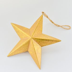 ノエルデコール(ゴールド) / クリスマス オーナメント 飾り ツリー 金 星