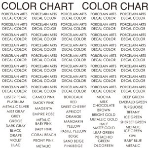 COLOR CHART NAME(カラーチャート・ネーム)