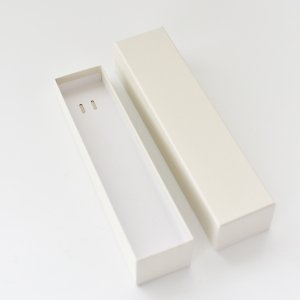 長方形ギフトBOX(ホワイト)/箱 プレゼント ラッピング  フタ付き 誕生日
