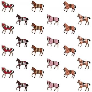HORSE MINI(ホースミニ)/転写紙 馬柄 馬具 ファッショナブル