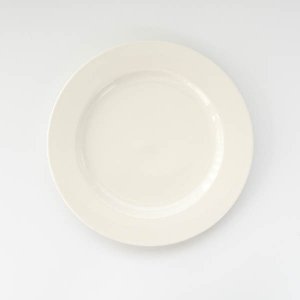 25.5cmリムプレート/白磁 白い食器 お皿