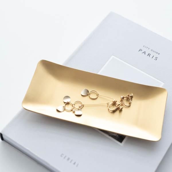 おしぼりトレイ(ゴールド)/ミニトレイ ディスプレイ アクセサリー 小物