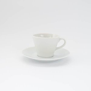 広口カップ＆ソーサー/白い食器 コーヒーカップ ティーカップ 白磁