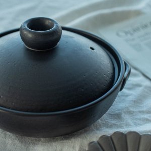 モダン土鍋23cm/萬古焼 ばんこ お鍋 陶器 