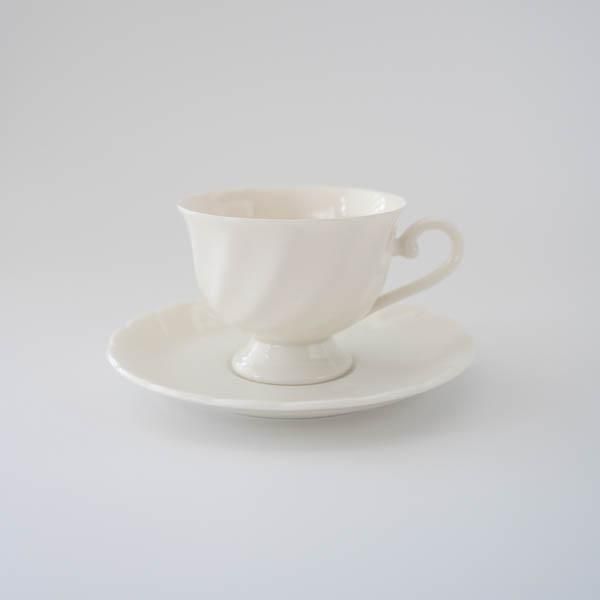 ソレイユカップ＆ソーサー/白い食器 コーヒーカップ ティー