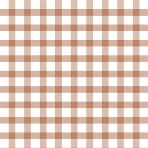 GINGHAM CHECK (ギンガムチェック・ライトブラウン)/転写紙 ファッショ