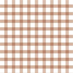 GINGHAM CHECK (ギンガムチェック・ライトブラウン)/転写紙 ファッショナブル
