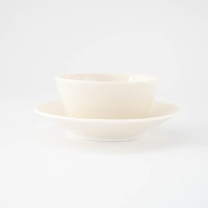 スモールカップ＆ソーサー/ カップ＆ソーサー 白磁 ポーセリンアート 真っ白い食器