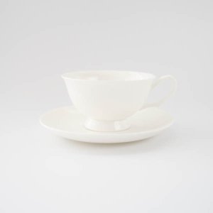 ティーカップ＆ソーサー/白い食器 コーヒーカップ ティーカップ 白磁