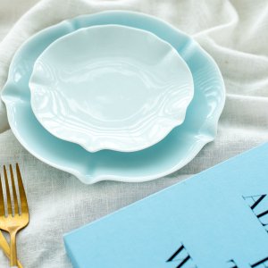 ハナエミシリーズ(ライトブルー)/食器 お皿 おしゃれ 和モダン プレート ボウル