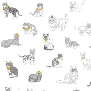 LOVE CATS(ラブ キャッツ)/転写紙 猫柄 ネコ 可愛い キュート 動物柄 