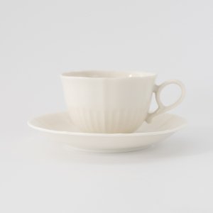 エルシーカップ＆ソーサー/白い食器 コーヒーカップ ティーカップ 白磁