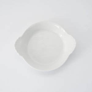 マイアプレート/白磁 真っ白い食器 お皿 耳付きプレート