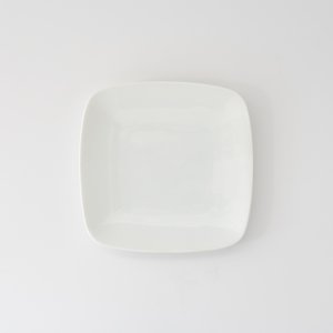 メタスクエアプレート/白磁 真っ白い食器 お皿
