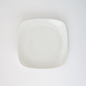 18.5cmスクエアプレート(無くなり次第終了)/白磁 真っ白い食器 お皿