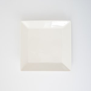 17cmシンプルスクエアプレート(無くなり次第終了）/白磁 真っ白い食器 お皿