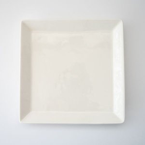 18cmスクエアプレート(無くなり次第終了)/白磁 真っ白い食器 お皿 スクエア