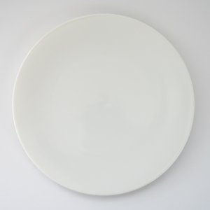 27cmラウンドフラットプレート(無くなり次第終了)/プレート 白い食器 白磁 美濃焼き