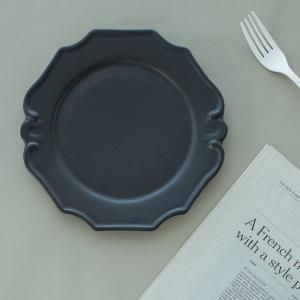 デプレモティーフプレート(ブラック)/お皿 おしゃれ 食器 美濃焼 日本製