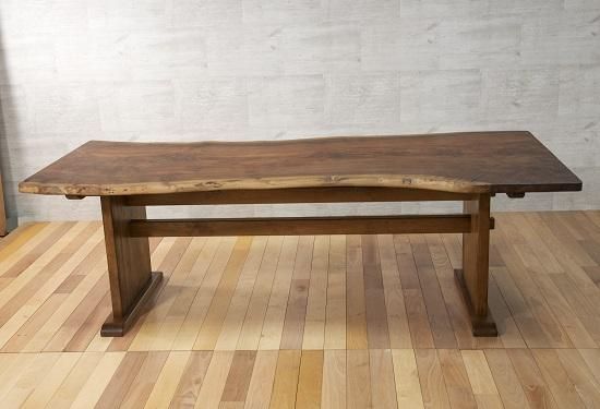 在庫処分Sale! クラロウォールナット 一枚板テーブル t-cwn028/velex