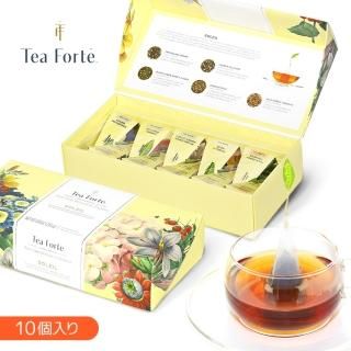 ティーフォルテ TEA FORTE ソレイユ シングル 10個入り 紅茶 ギフト ティーバッグ ボックス オーガニック ハーブティー 詰め合わせ おしゃれ 人気