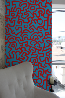 ԤKEITH HARING Pattern Wall tilesʥ륿blue/redʤͽʡ