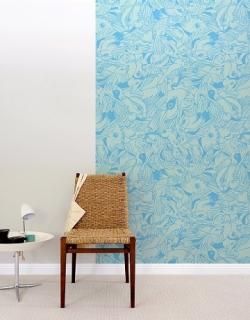 ԤBird Flurry Pattern Wall Tiles Blueʤͽʡ