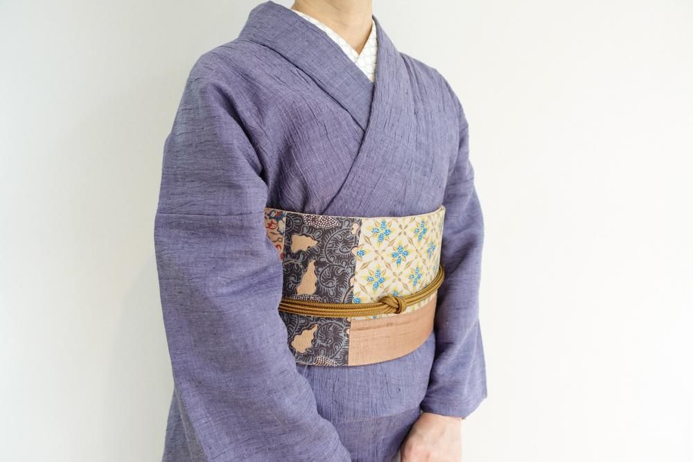 18300円 新之助上布 本麻 単衣 夏のお着物 替袖おまけ 着物