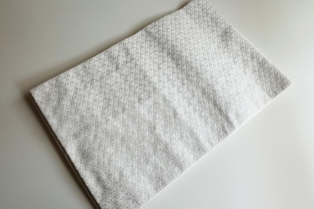 西陣織 名古屋帯 ボタニカル オフホワイト 未使用 西陣織 名古屋帯