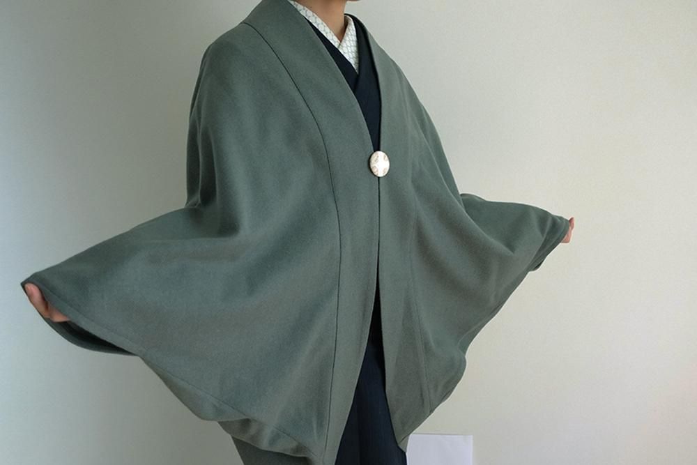モモンガコート フラノ セージグリーン 木ノ花
