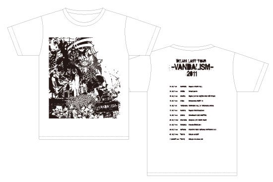 DELUHI LAST TOUR  -VANDALISM-　2011　復刻Tシャツ　ホワイト