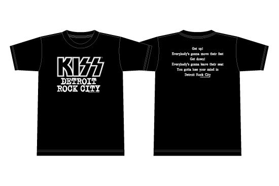 KISS 地獄の御言葉Tシャツ<br> 「DETROIT ROCK CITY」 