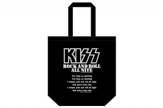 KISS 地獄の御言葉トートバッグ<br> 「ROCK AND ROLL ALL NITE」 <img class='new_mark_img2' src='https://img.shop-pro.jp/img/new/icons15.gif' style='border:none;display:inline;margin:0px;padding:0px;width:auto;' />