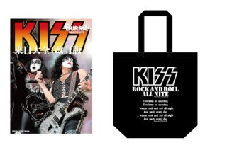 KISS来日大全：改訂版＆地獄の御言葉トートバッグ特別セット<br> 「ROCK AND ROLL ALL NITE」 <img class='new_mark_img2' src='https://img.shop-pro.jp/img/new/icons15.gif' style='border:none;display:inline;margin:0px;padding:0px;width:auto;' />