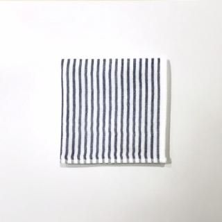 シャツストライプ　ミニタオル（Aダークブルー）