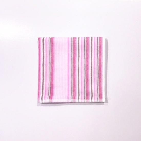 シャツストライプ ミニタオル(Gピンク) - towelshop441 シャツストライプ ミニタオル(Gピンク) - towelshop441
