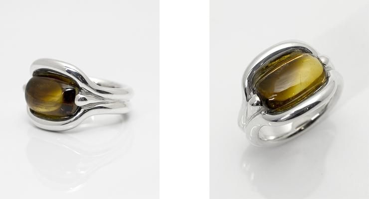 Phool リング　バイカラートルマリン　8.5号　シルバー Lifestyle Design Lab バイカラートルマリンシルバーリング