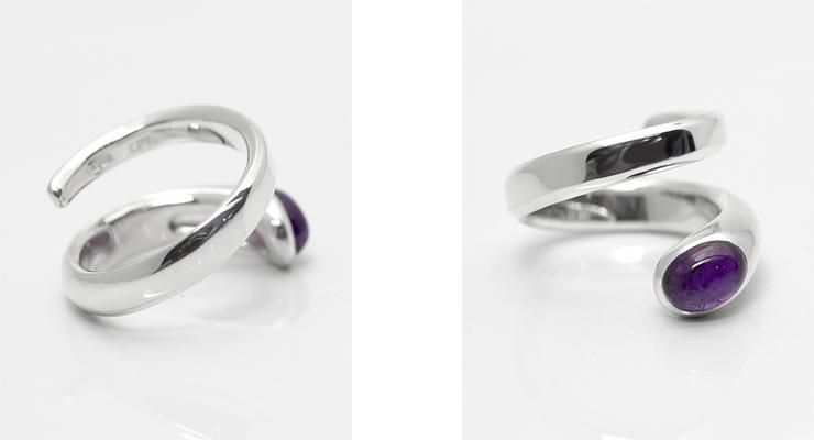 Lifestyle Design Lab sechzehlnteアメジストシルバーリング |シルバー