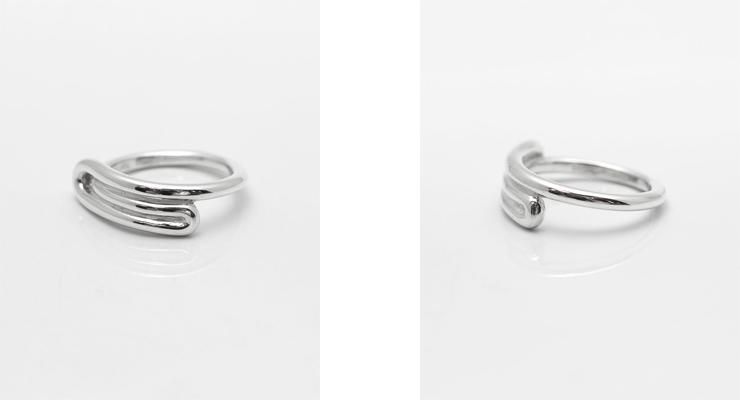 アクセサリー slowlife Lifestyle Design Lab INO. ループラインシルバーリングナロー