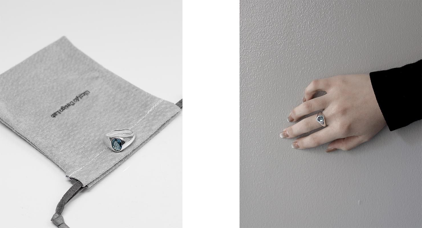 Lifestyle Design Labロンドンブルートパーズシルバーリング