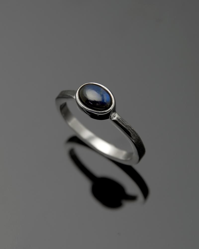 Lifestyle Design Lab-ブラックラブライトシルバーリング SILVER