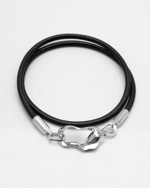 May 2021 See through & See-through <br>SilverLeather bracelet LLB-011B<br>