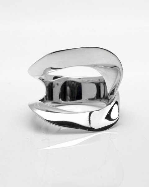 May 2021 See through & See-through <br> hole silver ring LLR-013<br>