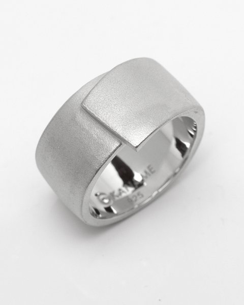 袋帯 silver ring<br>platinum coating<br>