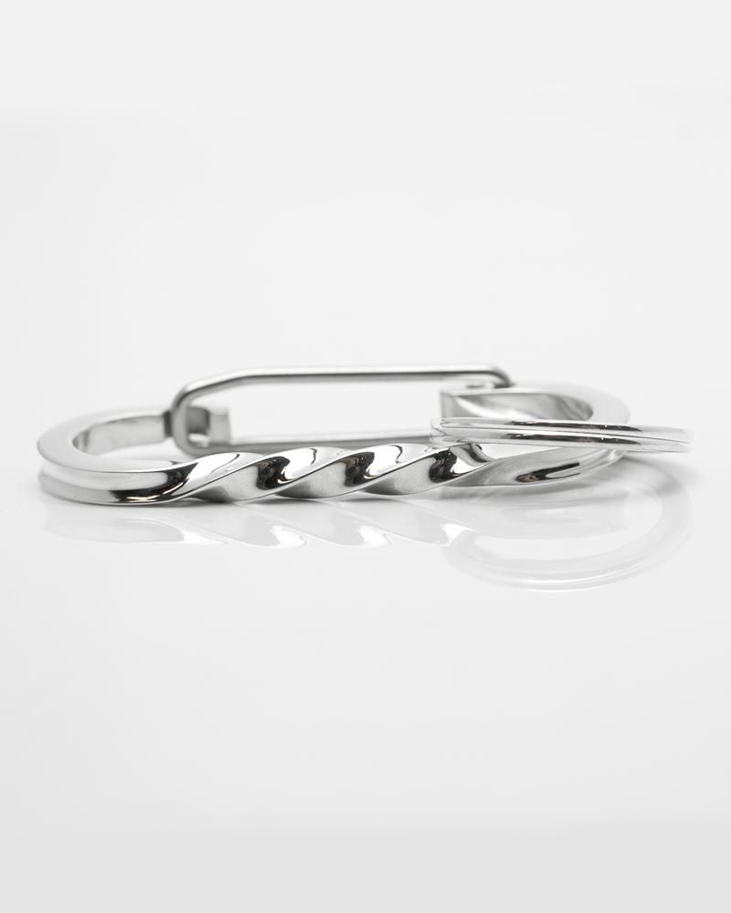 【正規品】SS LINK TWIST CARABINER シルバーメタルカラビナ 正規品】SS LINK TWIST CARABINER シルバーメタルカラビナ